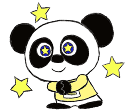 White panda gray panda sticker #9929328