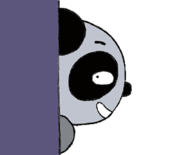 White panda gray panda sticker #9929343