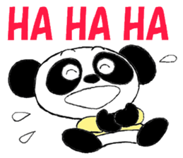 White panda gray panda sticker #9929346