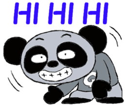White panda gray panda sticker #9929347