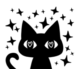 Black cat ordinary 2 sticker #9930093