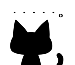 Black cat ordinary 2 sticker #9930106