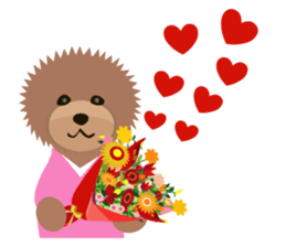 TOYDOG WITH A HEART SHAPE sticker #9930394