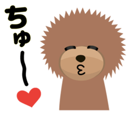 TOYDOG WITH A HEART SHAPE sticker #9930405