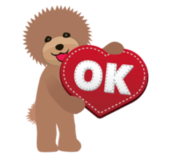 TOYDOG WITH A HEART SHAPE sticker #9930410