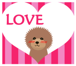 TOYDOG WITH A HEART SHAPE sticker #9930412