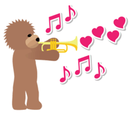 TOYDOG WITH A HEART SHAPE sticker #9930416