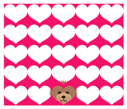 TOYDOG WITH A HEART SHAPE sticker #9930427