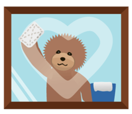 TOYDOG WITH A HEART SHAPE sticker #9930429