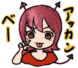 Tenshichan & Akumachan 2 sticker #9930822