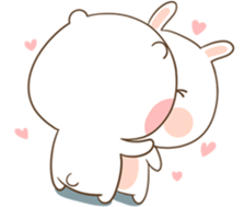 TuaGom : Puffy Bear & Rabbit 2 sticker #9931352