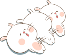 TuaGom : Puffy Bear & Rabbit 2 sticker #9931369