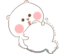 TuaGom : Puffy Bear & Rabbit 2 sticker #9931383