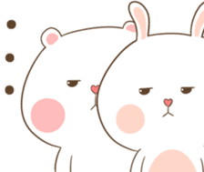 TuaGom : Puffy Bear & Rabbit 2 sticker #9931388