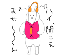 Daily life of macho rabbits sticker #9931517
