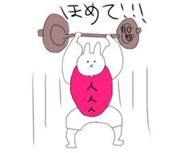 Daily life of macho rabbits sticker #9931548