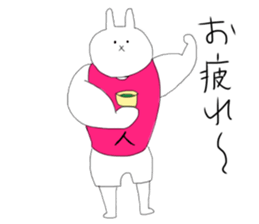 Daily life of macho rabbits sticker #9931550