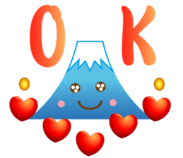 Lucky Japanese words and Mt. Fuji.2 sticker #9931685