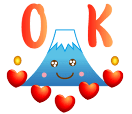 Lucky Japanese words and Mt. Fuji.2 sticker #9931685