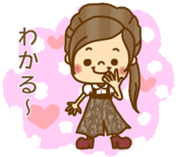 Cute girl of pop stickers sticker #9931832