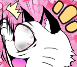 cat comics style2 sticker #9931938