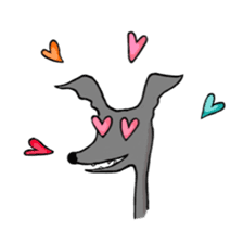 Wolf dog Kurekichi and friends sticker #9932152