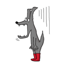 Wolf dog Kurekichi and friends sticker #9932160