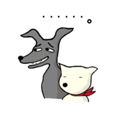 Wolf dog Kurekichi and friends sticker #9932188