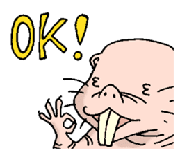 naked mole rat english01 sticker #9932456