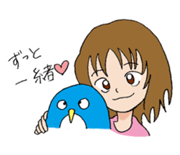 A girl who loves this penguin. sticker #9932833