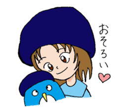 A girl who loves this penguin. sticker #9932846