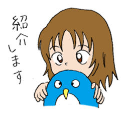 A girl who loves this penguin. sticker #9932850