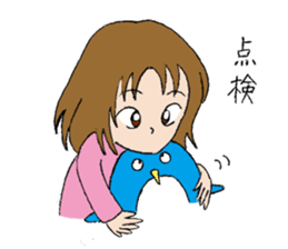A girl who loves this penguin. sticker #9932857