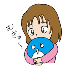 A girl who loves this penguin. sticker #9932858