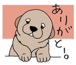 Golden Retriever baby. sticker #9933115