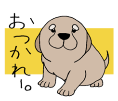 Golden Retriever baby. sticker #9933117