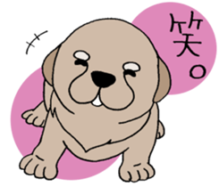 Golden Retriever baby. sticker #9933129