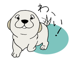 Golden Retriever baby. sticker #9933132