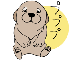 Golden Retriever baby. sticker #9933137