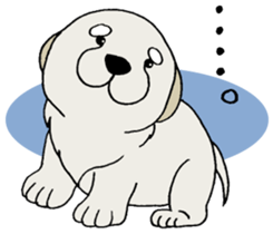 Golden Retriever baby. sticker #9933140