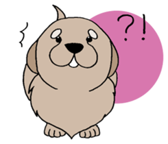 Golden Retriever baby. sticker #9933141