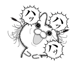 Rabbit of Disheveled Hair 2 sticker #9933521