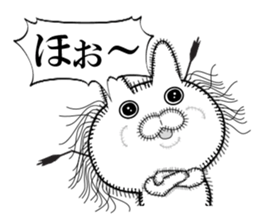 Rabbit of Disheveled Hair 2 sticker #9933522