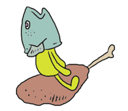 Mr.Medjed & Mr.Fish sticker #9933634