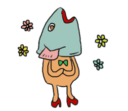 Mr.Medjed & Mr.Fish sticker #9933635