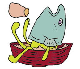 Mr.Medjed & Mr.Fish sticker #9933637