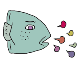 Mr.Medjed & Mr.Fish sticker #9933645