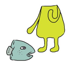 Mr.Medjed & Mr.Fish sticker #9933646