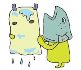 Mr.Medjed & Mr.Fish sticker #9933653