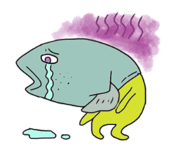 Mr.Medjed & Mr.Fish sticker #9933660